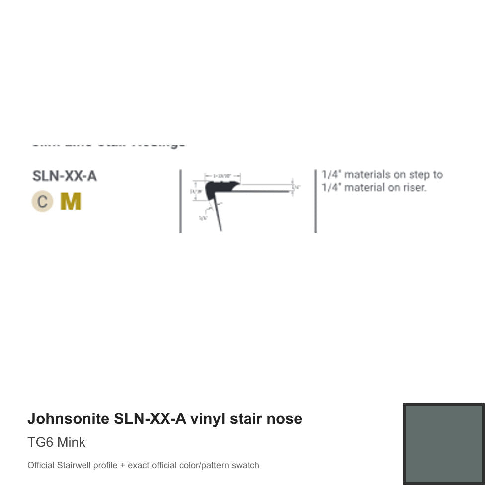 Tarkett - Nez Sl 1-13/32 X 13/16 Pour 1/4 TG6 ||SLNTG6A - Ceramed