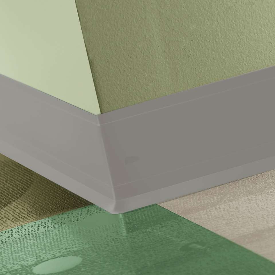 Tarkett - Perceptions - Contour 4 1/4" #55 Silver Grey - Wallbase 120'