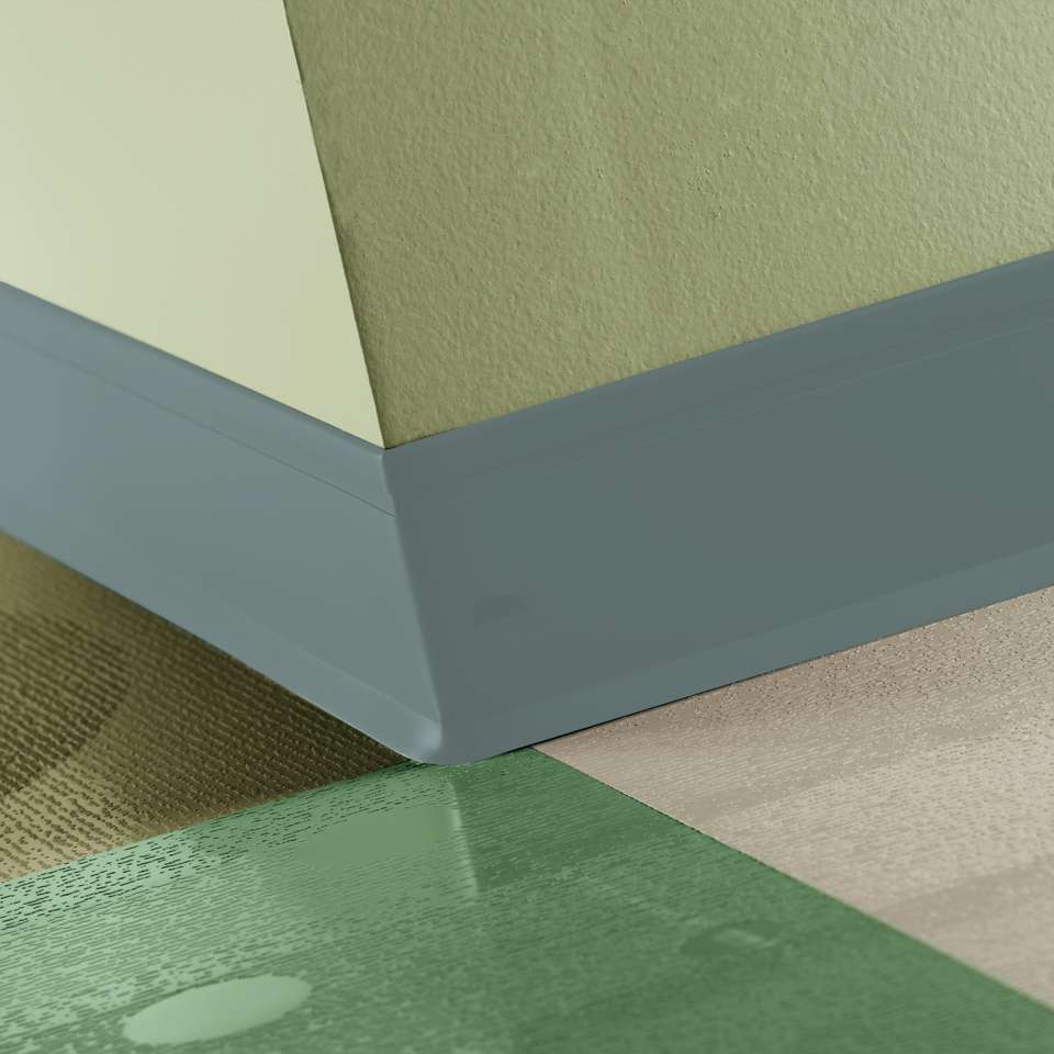 Tarkett - Perceptions - Recess Toe 4 1⁄4” #41 Sea Breeze - Wallbase 120'