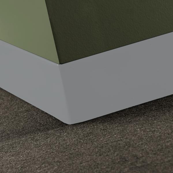 Tarkett - Plinthe en caoutchouc Duracove Thermoplastic Rubber 1/8" (Type TP) Toeless Duracove #69 Sterling Silver - 1/8" (3 mm) x 4-1/2" x 120'
