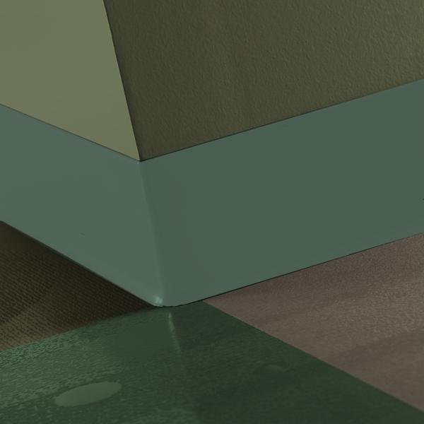Tarkett - Plinthe en caoutchouc TightLock Resilient #VN4 Green Vista 4-3/8" x 75'