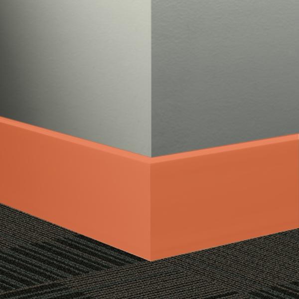 Tarkett - Plinthe Millwork profilée en caoutchouc Mandalay #62 Tangerine Tango 2-1/2" x 8' (paquet de 5)