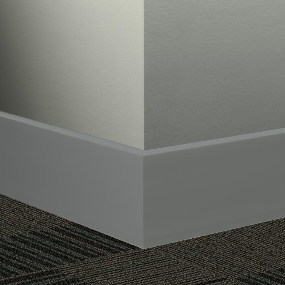 Tarkett - Plinthe Millwork profilée en caoutchouc Mandalay #VL4 Cool Metal 4-1/2" x 8' (paquet de 5)