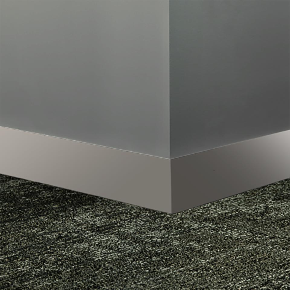Tarkett - Plinthe Millwork profilée en caoutchouc Monument #VL2 Whispering Mist 4" x 8' (paquet de 8)