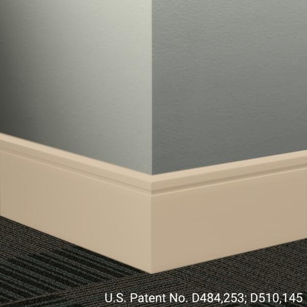 Tarkett - Plinthe Millwork profilée en caoutchouc Reveal #129 Silk 8" x 8' (paquet de 4)