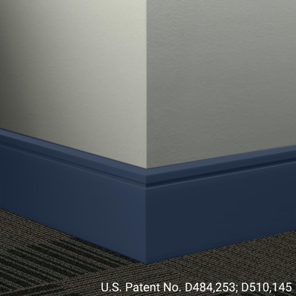 Tarkett - Plinthe Millwork profilée en caoutchouc Reveal #TH2 Blue Intensity 8" x 8' (paquet de 4)