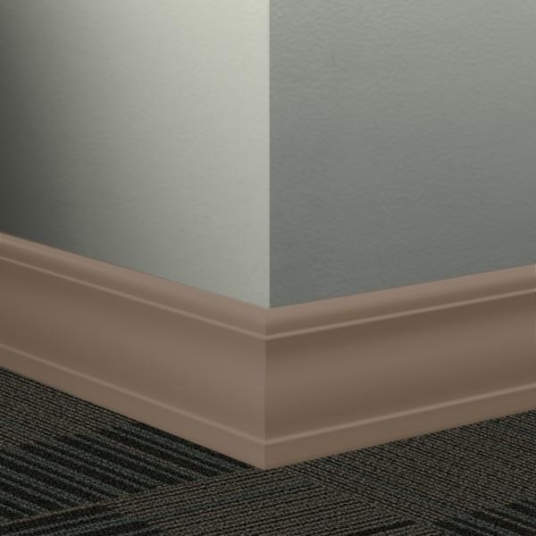 Tarkett - Plinthe Millwork profilée en caoutchouc Silhouette #TA2 Saddlebrook 4" x 8' (paquet de 6)