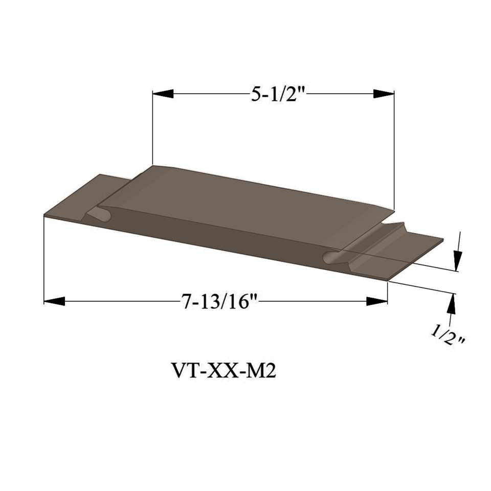 Tarkett - Seuils - VT 45 M2 5-1/2" exposed surface threshold #45 Sandalwood