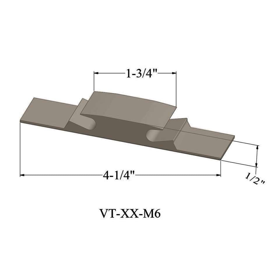 Tarkett - Seuils - VT 49 M6 1-3/4" exposed surface threshold #49 Beige