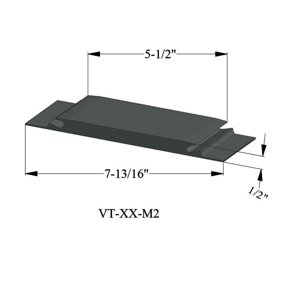 Tarkett - Seuils - VT 86 M2 5-1/2" exposed surface threshold #86 Hunter Green