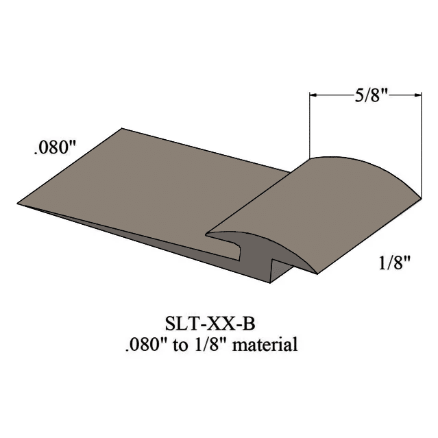 Tarkett - Slim Line Transition - SLT TA8 B - de matériau de 3/32" de hauteur à 1/8" TA8 Welsh Castle 5/8" x 12' ||SLTTA8B - Ceramed