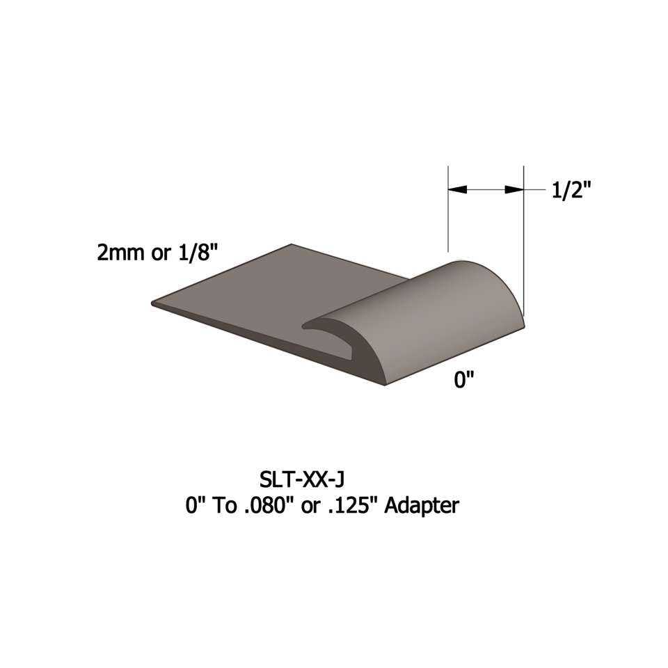 Tarkett - Slim Line Transitions - SLT 176 J .080" or 1/8" matériau de sous-plancher #176 Brass 12'