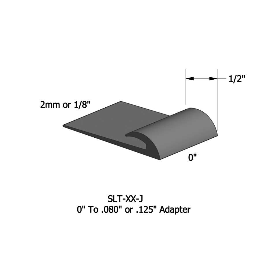 Tarkett - Slim Line Transitions - SLT 178 J .080" or 1/8" matériau de sous-plancher #178 Ironstone 12'