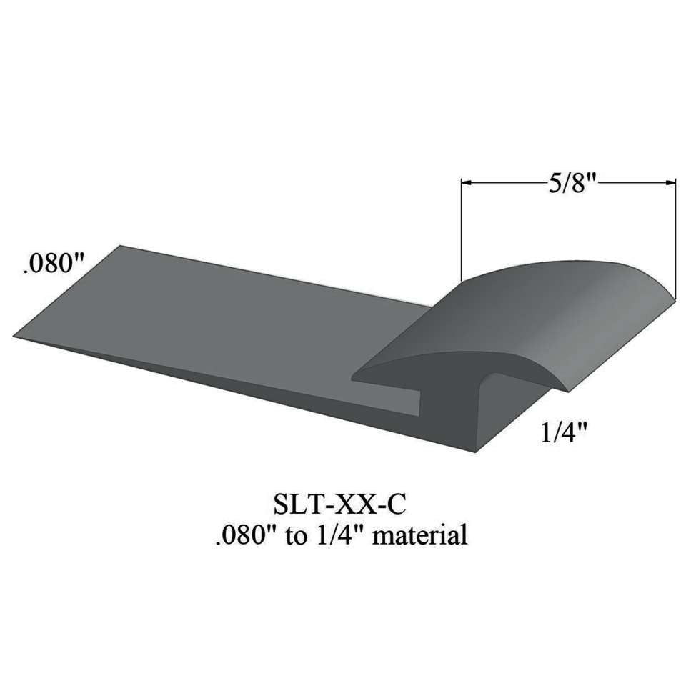 Tarkett - Slim Line Transitions - SLT 28 C .080" to 1/4" material #28 Medium Grey 12'