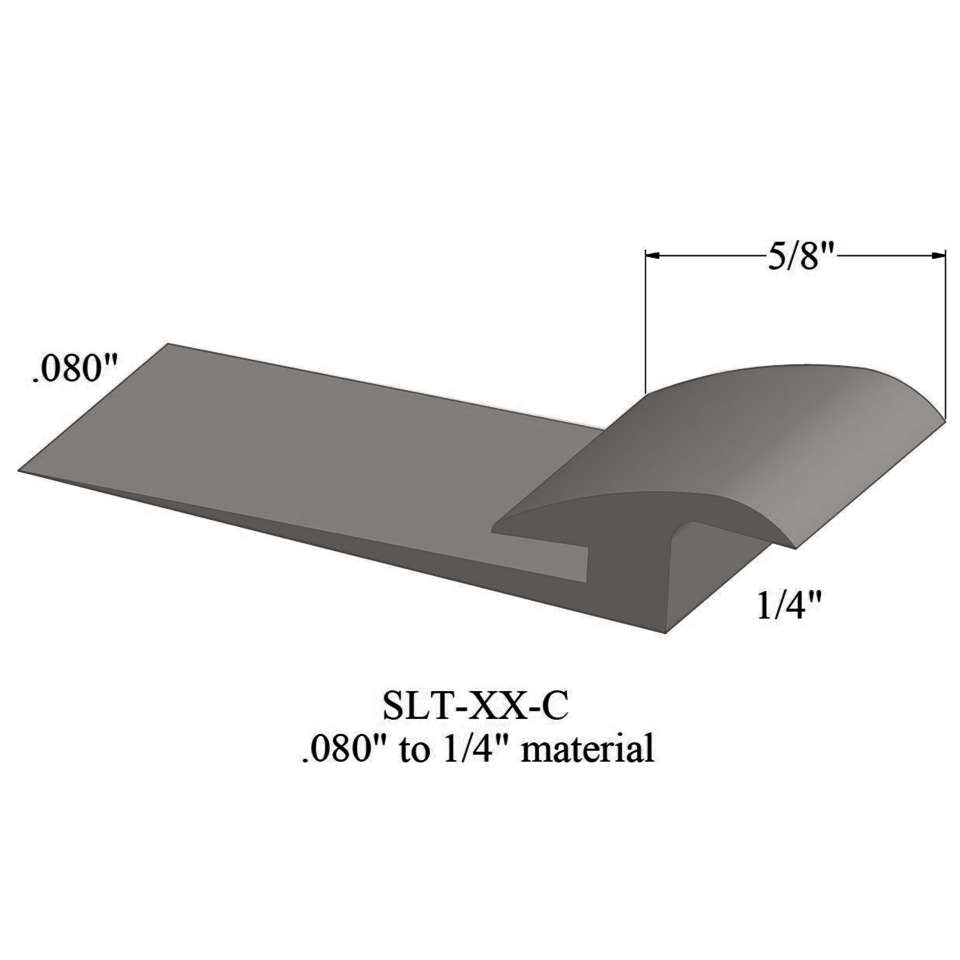 Tarkett - Slim Line Transitions - SLT 55 C .080" to 1/4" material #55 Silver Grey 12'