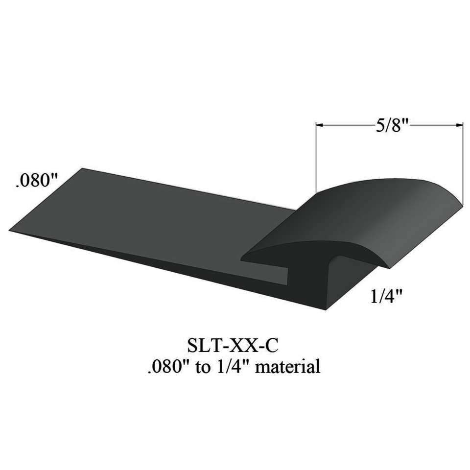Tarkett - Slim Line Transitions - SLT 82 C .080" to 1/4" material #82 Black Pearl 12'