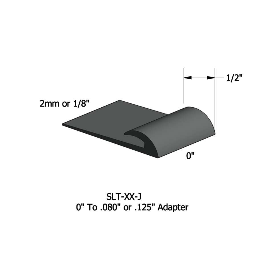 Tarkett - Slim Line Transitions - SLT 82 J .080" or 1/8" matériau de sous-plancher #82 Black Pearl 12'