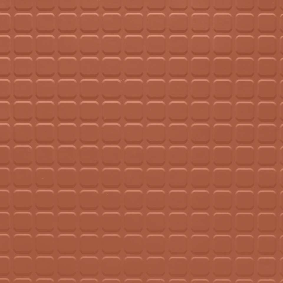 Tarkett - Solid Color - 1/8" Raised Square Solid #62 Tangerine Tango - Tuiles de 24" x 24"
