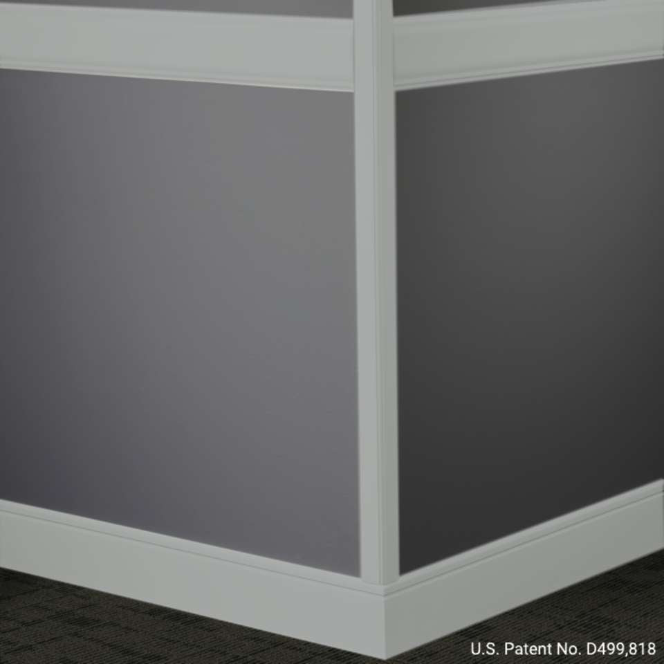 Tarkett - Système de finition murale Millwork - CHR 38 C Rampart 4" #38 Pewter - Wallbase 8' (paquet de 5)