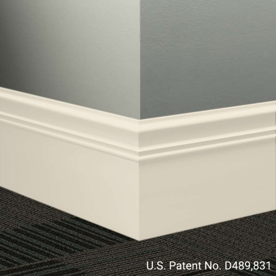 Tarkett - Système de finition murale Millwork - MW 01 M Monarch 6" #1 Snow White - Wallbase 8' (paquet de 6)