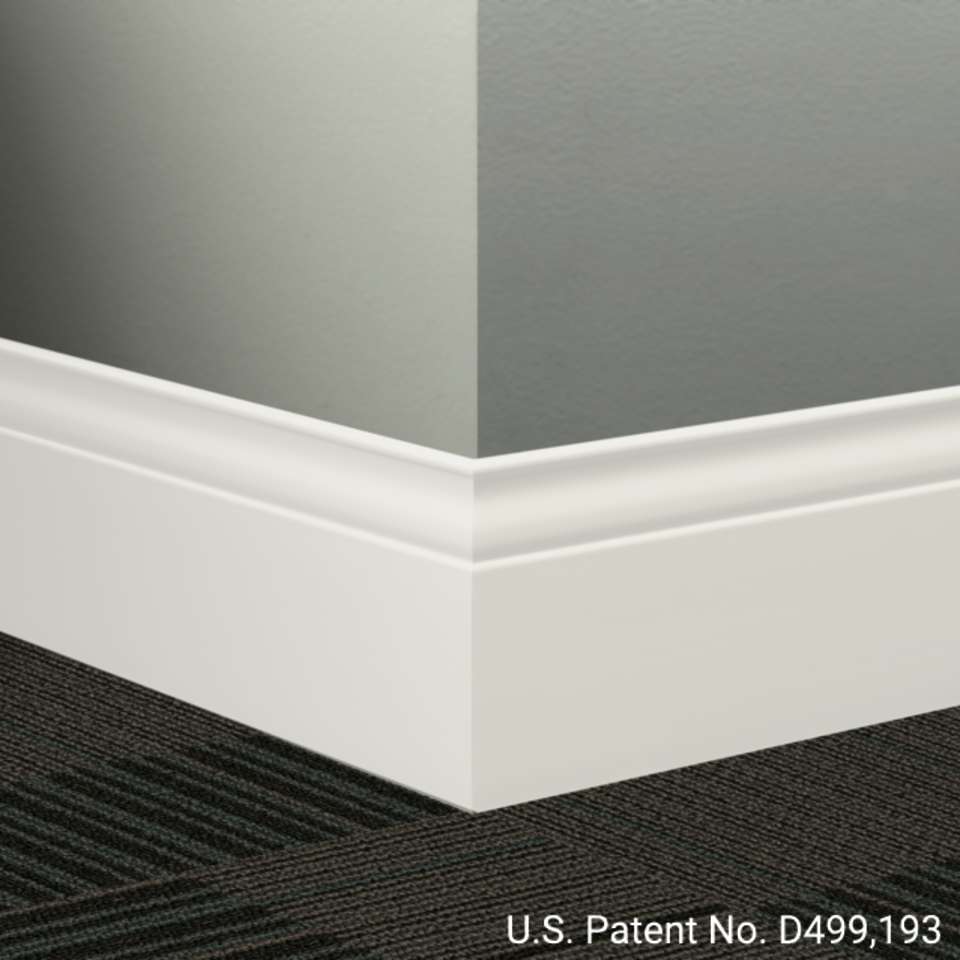 Tarkett - Système de finition murale Millwork - MW 08 G Inflection 5 1⁄4” #8 Icicle - Wallbase 8' (paquet de 6)