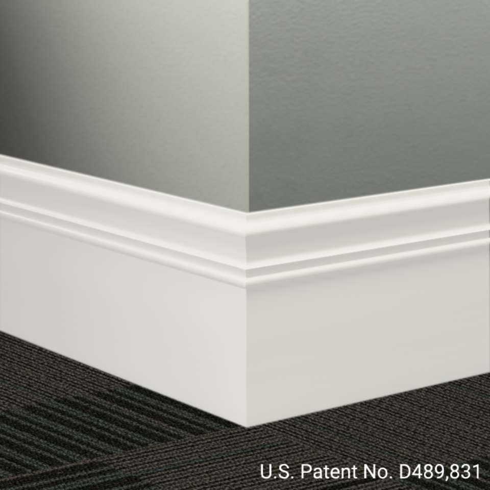 Tarkett - Système de finition murale Millwork - MW 08 M Monarch 6" #8 Icicle - Wallbase 8' (paquet de 6)
