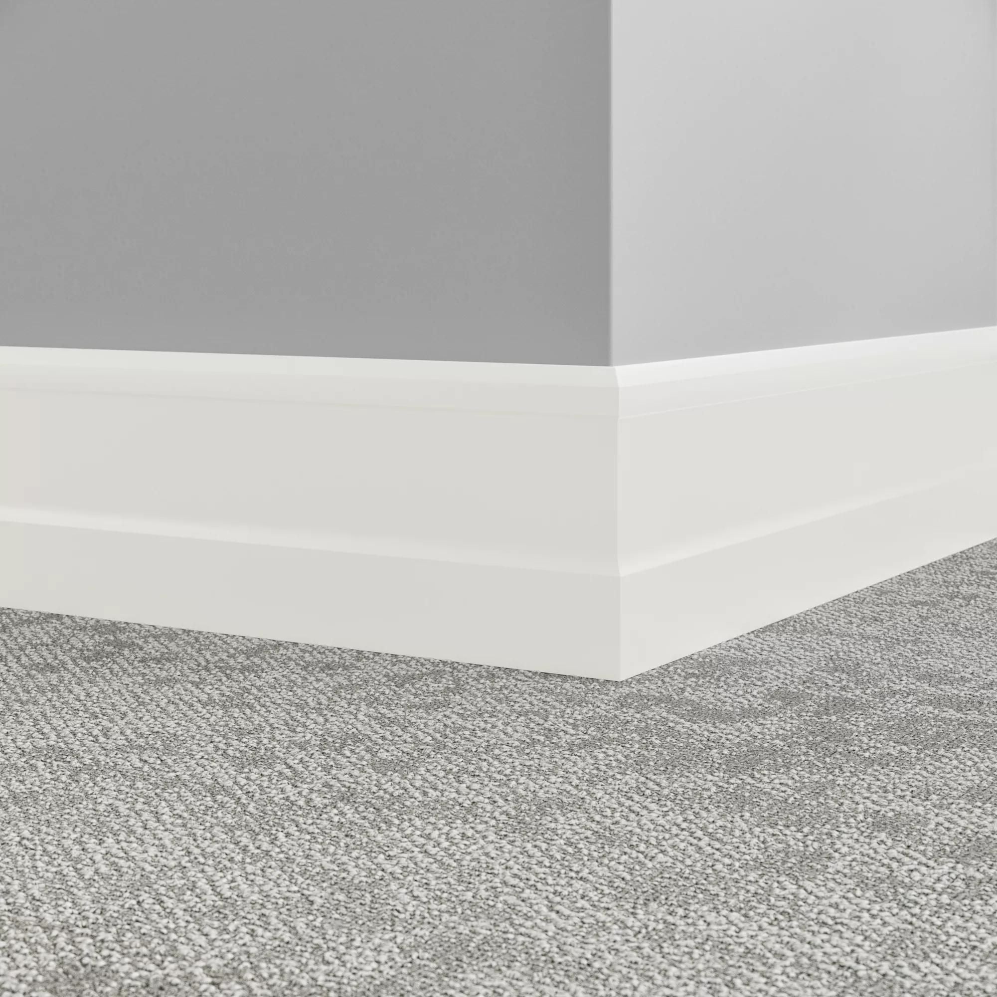 Tarkett - Système de finition murale Millwork - MW 08 X63 Encastré 6" 08 Icicle - Plinthe 8' (paquet de 5) ||MW08X63 - Ceramed