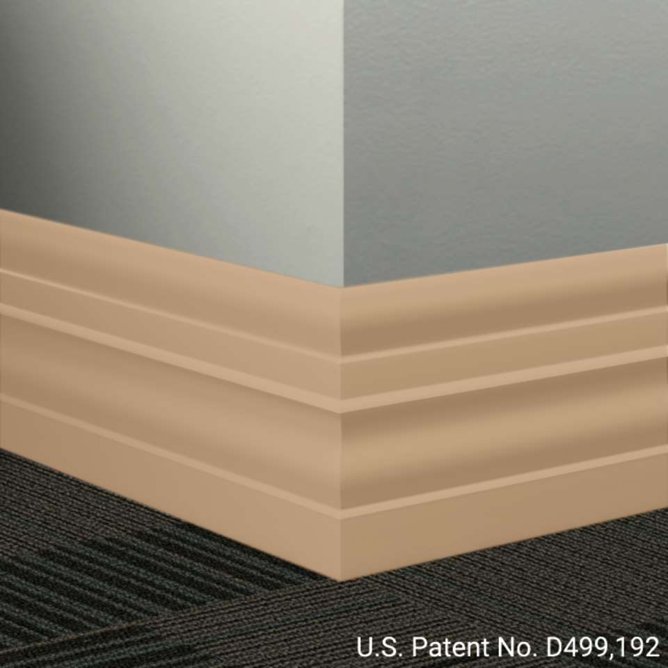 Tarkett - Système de finition murale Millwork - MW 130 E Attaché 6" #130 Sisal - Wallbase 8' (paquet de 8)