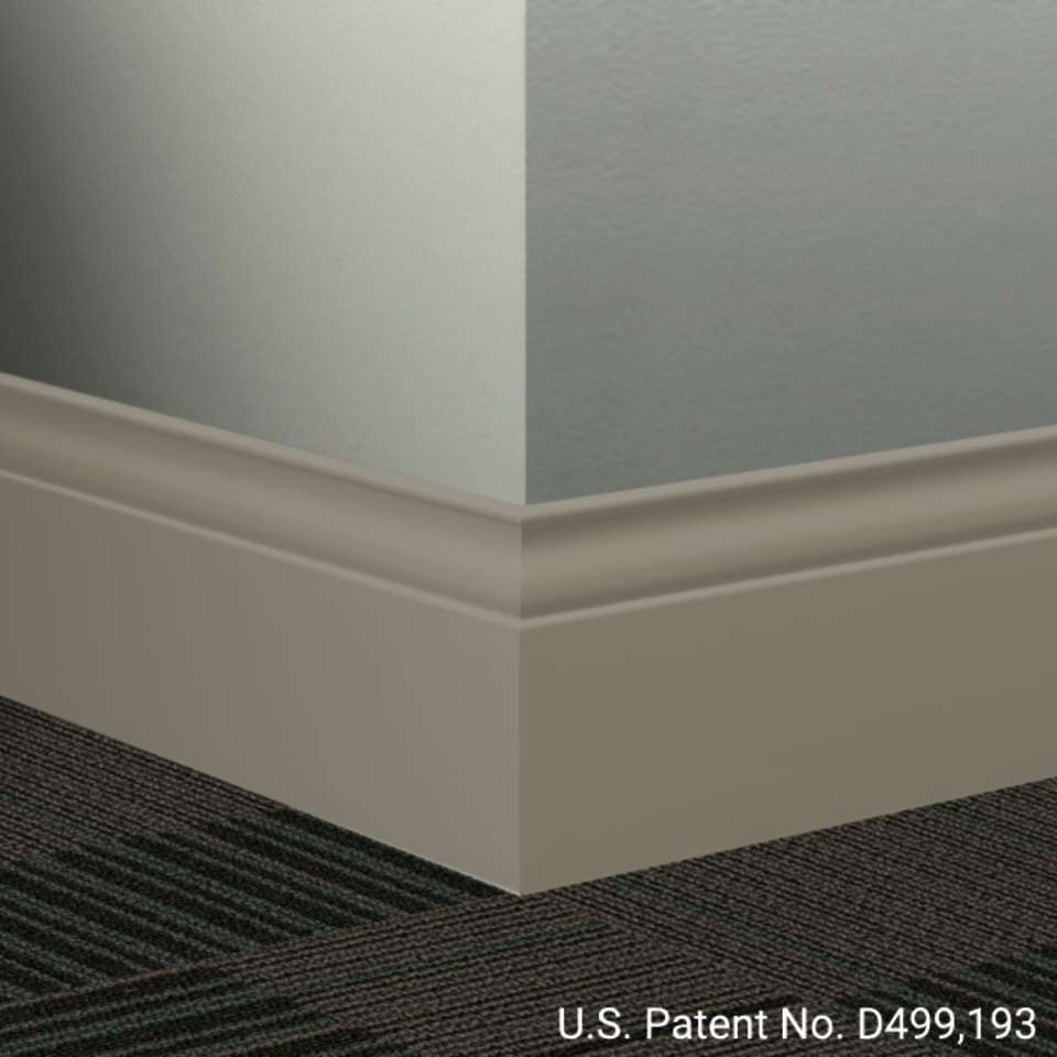 Tarkett - Système de finition murale Millwork - MW 179 G Inflection 5 1⁄4” #179 Steel - Wallbase 8' (paquet de 6)