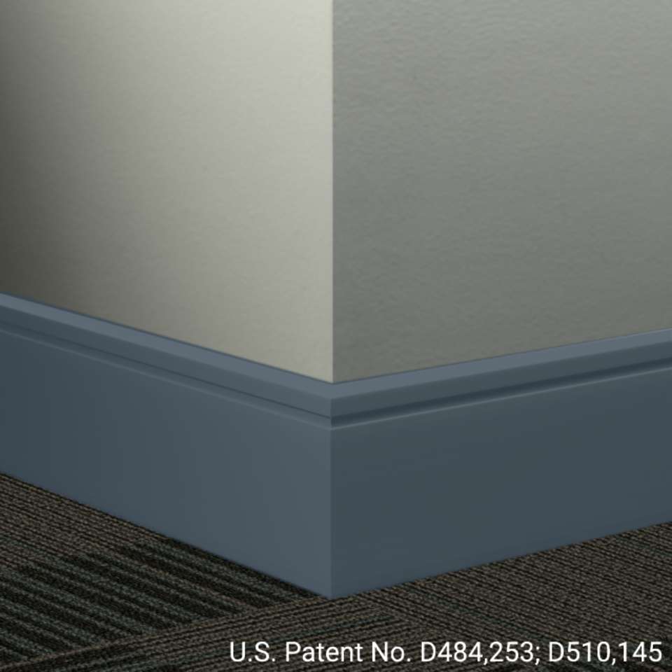 Tarkett - Système de finition murale Millwork - MW 18 F Reveal 4 1⁄4” #18 Navy Blue - Wallbase 8' (paquet de 8)