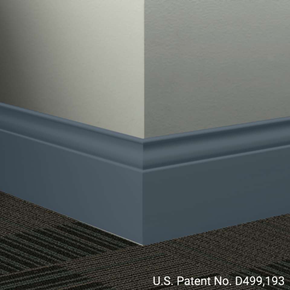 Tarkett - Système de finition murale Millwork - MW 18 G Inflection 5 1⁄4” #18 Navy Blue - Wallbase 8' (paquet de 6)