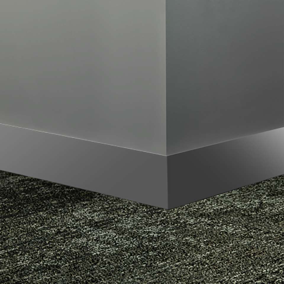Tarkett - Système de finition murale Millwork - MW 199 S4 Monument 4" #199 Dockside - Wallbase 8' (paquet de 8)