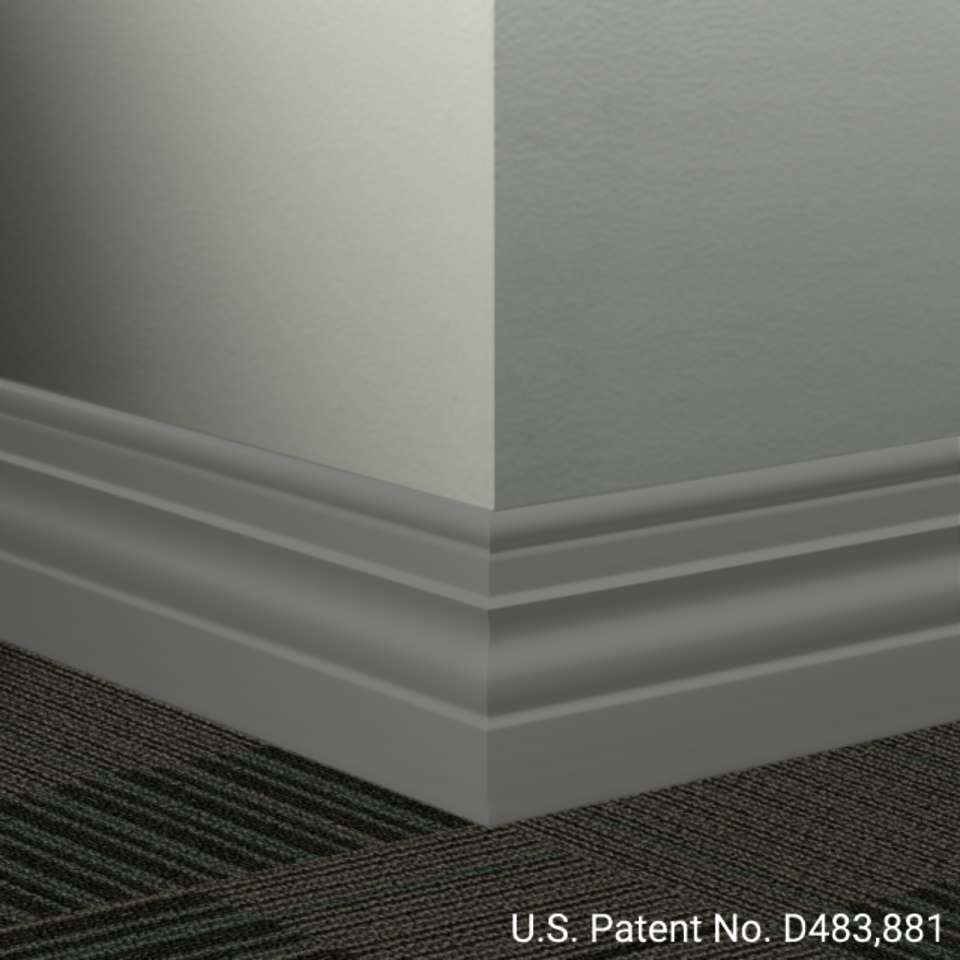 Tarkett - Système de finition murale Millwork - MW 20 A Diplomat 4 1⁄2” - MW XX A #20 Charcoal - Wallbase 8' (paquet de 6)