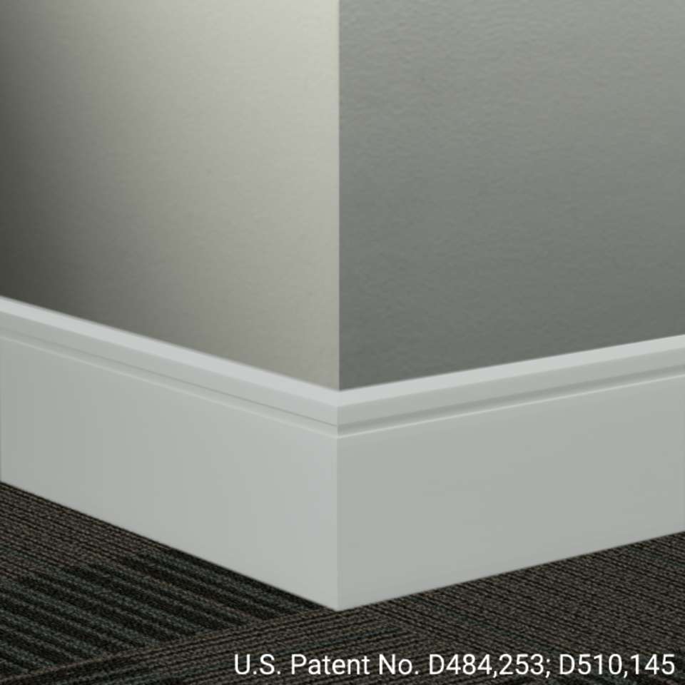 Tarkett - Système de finition murale Millwork - MW 21 F Reveal 4 1⁄4” #21 Platinum - Wallbase 8' (paquet de 8)