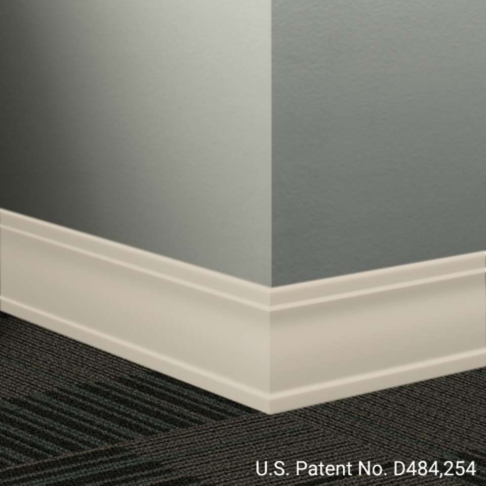 Tarkett - Système de finition murale Millwork - MW 22 D Outline 3 1⁄2” #22 Pearl - Wallbase 8' (paquet de 10)