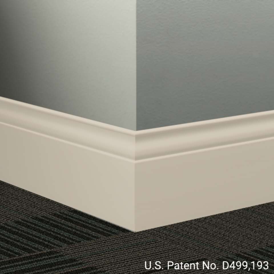 Tarkett - Système de finition murale Millwork - MW 22 G Inflection 5 1⁄4” #22 Pearl - Wallbase 8' (paquet de 6)
