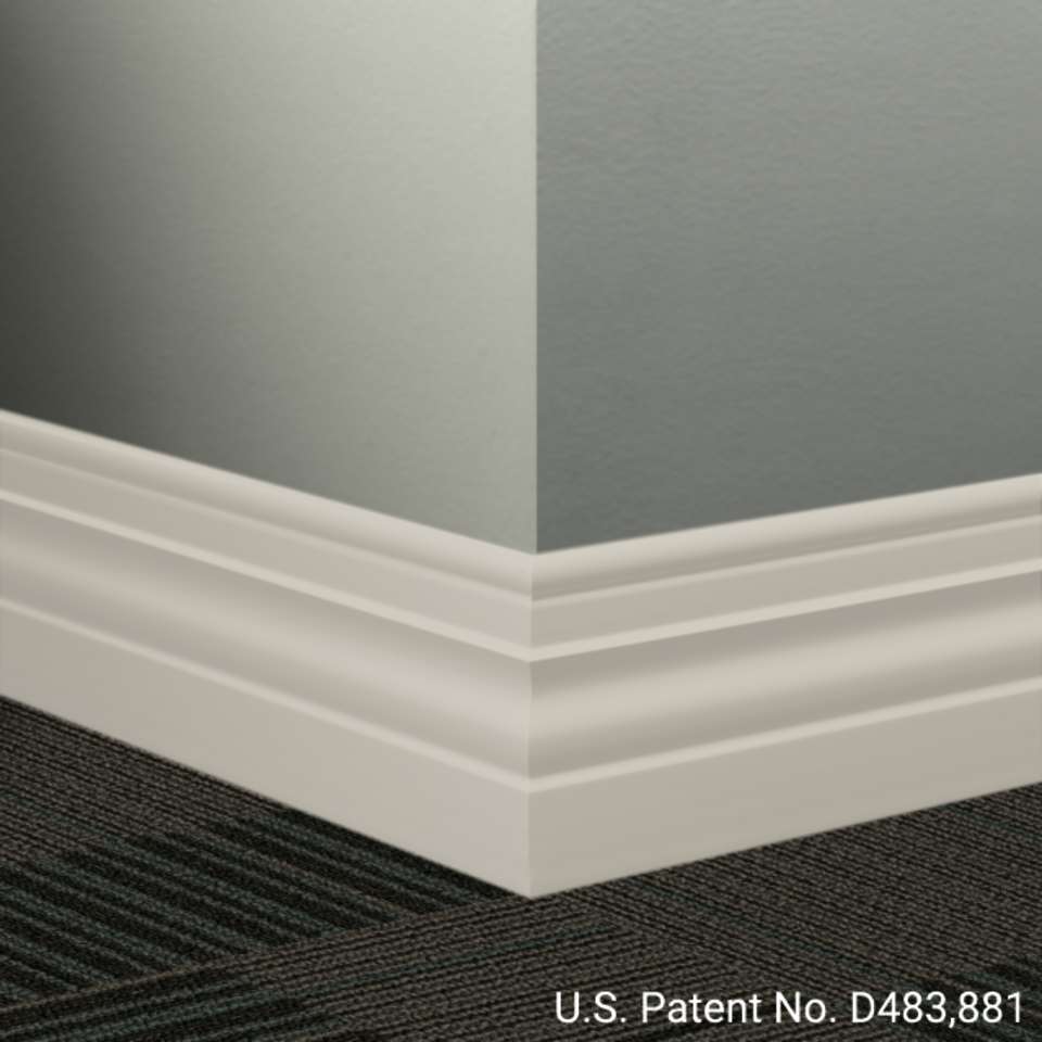 Tarkett - Système de finition murale Millwork - MW 24 A Diplomat 4 1⁄2” - MW XX A #24 Grey Haze - Wallbase 8' (paquet de 6)