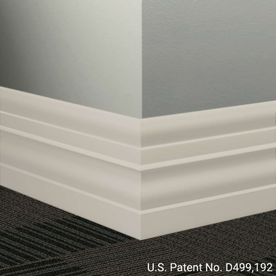 Tarkett - Système de finition murale Millwork - MW 24 E Attaché 6" #24 Grey Haze - Wallbase 8' (paquet de 8)