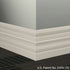 Tarkett - Système de finition murale Millwork - MW 24 E Attaché 6" #24 Grey Haze - Wallbase 8' (paquet de 8)