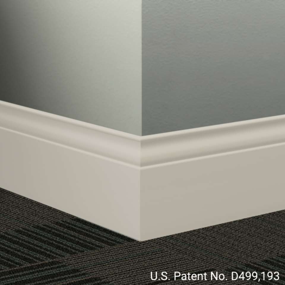 Tarkett - Système de finition murale Millwork - MW 24 G Inflection 5 1⁄4” #24 Grey Haze - Wallbase 8' (paquet de 6)