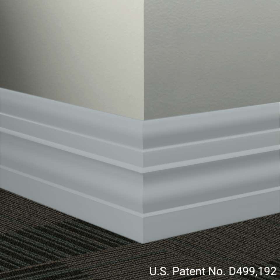 Tarkett - Système de finition murale Millwork - MW 262 E Attaché 6" #262 Drizzle - Wallbase 8' (paquet de 8)