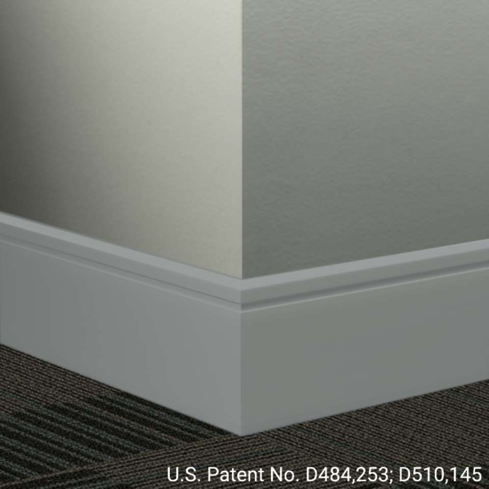 Tarkett - Système de finition murale Millwork - MW 28 F Reveal 4 1⁄4” #28 Medium Grey - Wallbase 8' (paquet de 8)