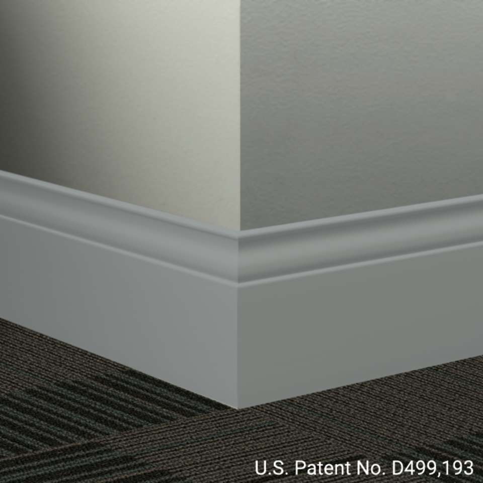Tarkett - Système de finition murale Millwork - MW 28 G Inflection 5 1⁄4” #28 Medium Grey - Wallbase 8' (paquet de 6)
