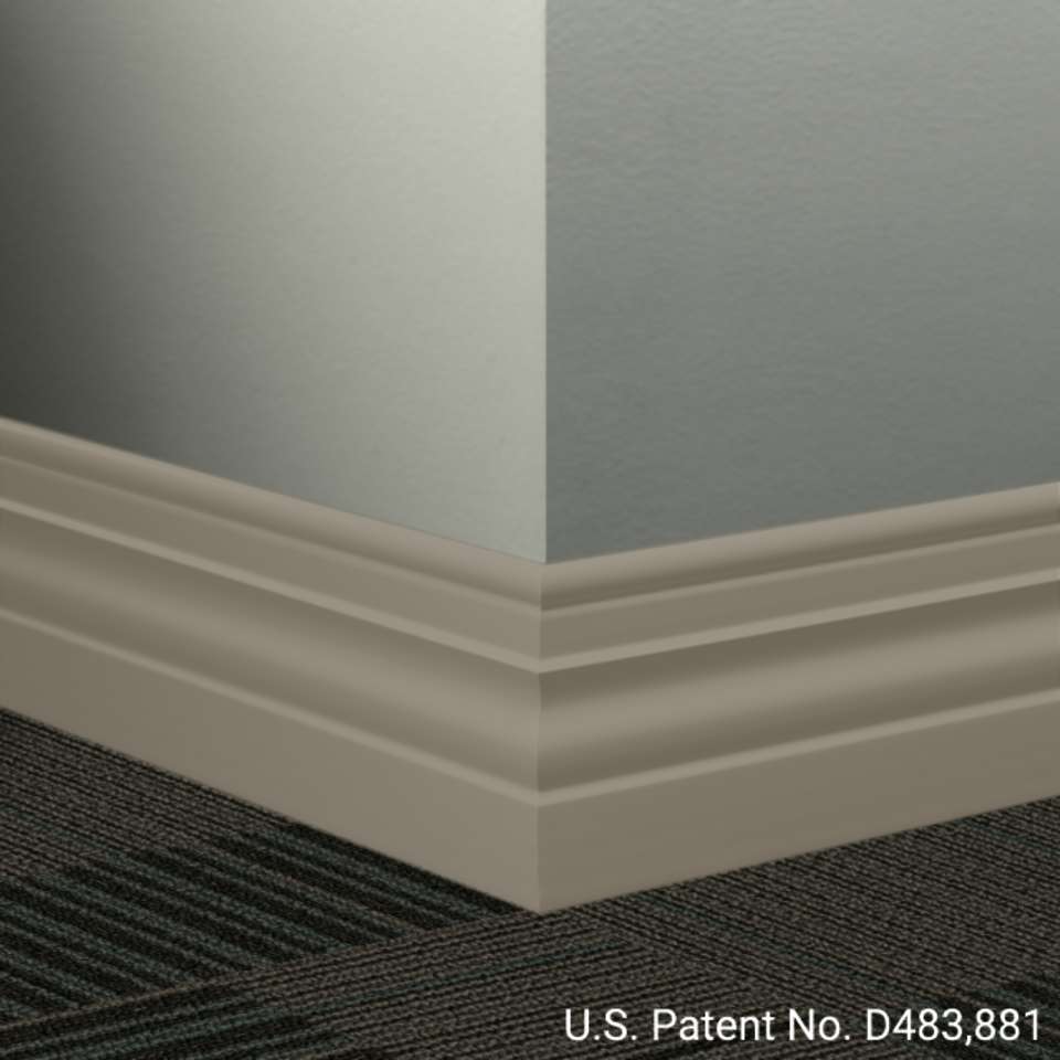 Tarkett - Système de finition murale Millwork - MW 281 A Diplomat 4 1⁄2” - MW XX A #281 Grizzly - Wallbase 8' (paquet de 6)