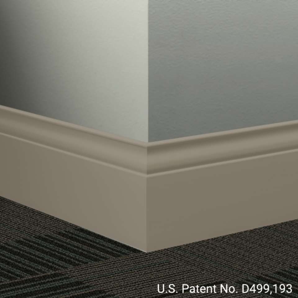 Tarkett - Système de finition murale Millwork - MW 281 G Inflection 5 1⁄4” #281 Grizzly - Wallbase 8' (paquet de 6)