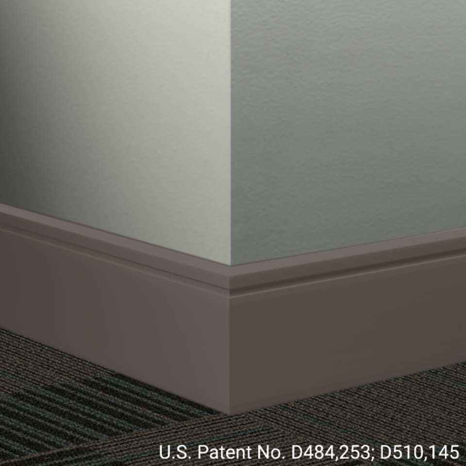 Tarkett - Système de finition murale Millwork - MW 284 F Reveal 4 1⁄4” #284 Ganache - Wallbase 8' (paquet de 8)