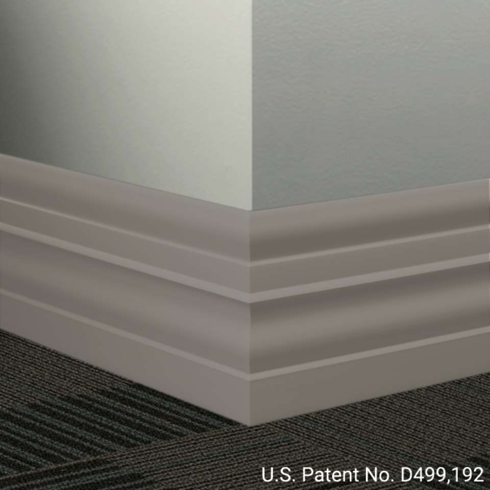 Tarkett - Système de finition murale Millwork - MW 29 E Attaché 6" #29 Moon Rock - Wallbase 8' (paquet de 8)