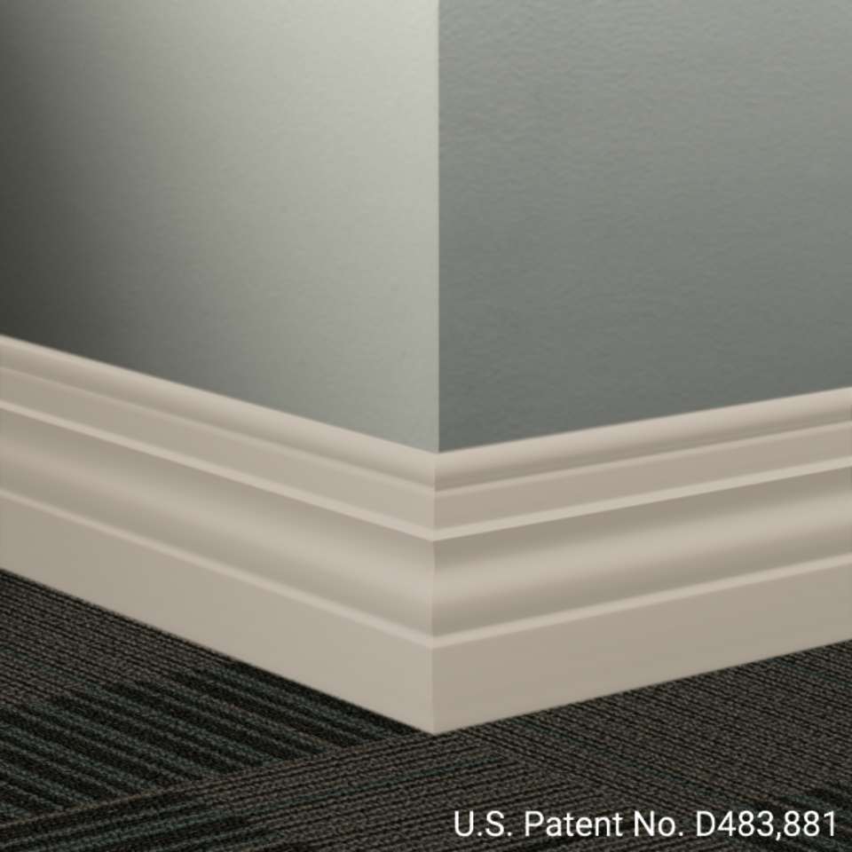 Tarkett - Système de finition murale Millwork - MW 31 A Diplomat 4 1⁄2” - MW XX A #31 Zephyr - Wallbase 8' (paquet de 6)