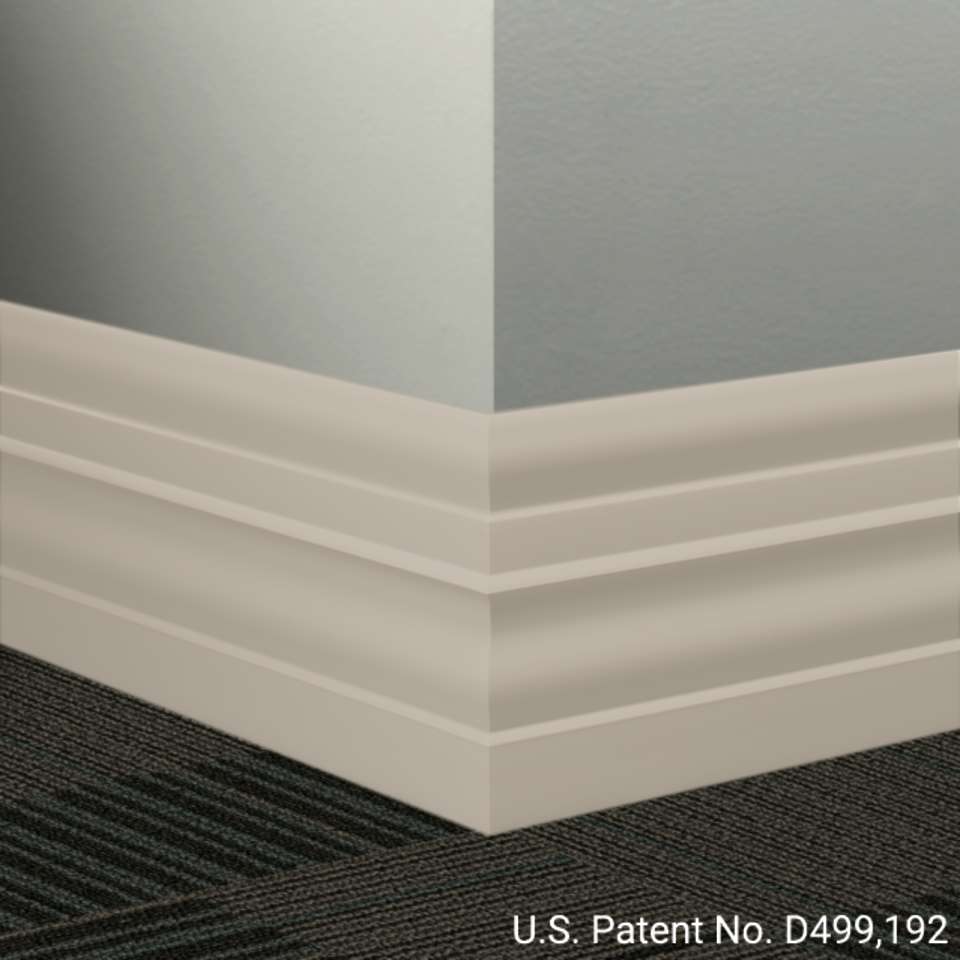 Tarkett - Système de finition murale Millwork - MW 31 E Attaché 6" #31 Zephyr - Wallbase 8' (paquet de 8)