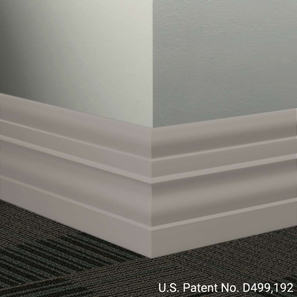 Tarkett - Système de finition murale Millwork - MW 32 E Attaché 6" #32 Pebble - Wallbase 8' (paquet de 8)
